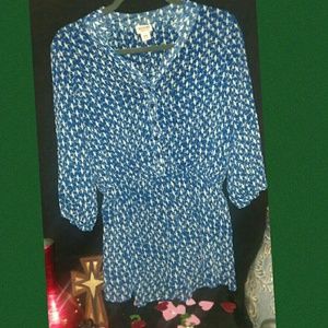 Mossimo BLUE Bird Print Size Medium